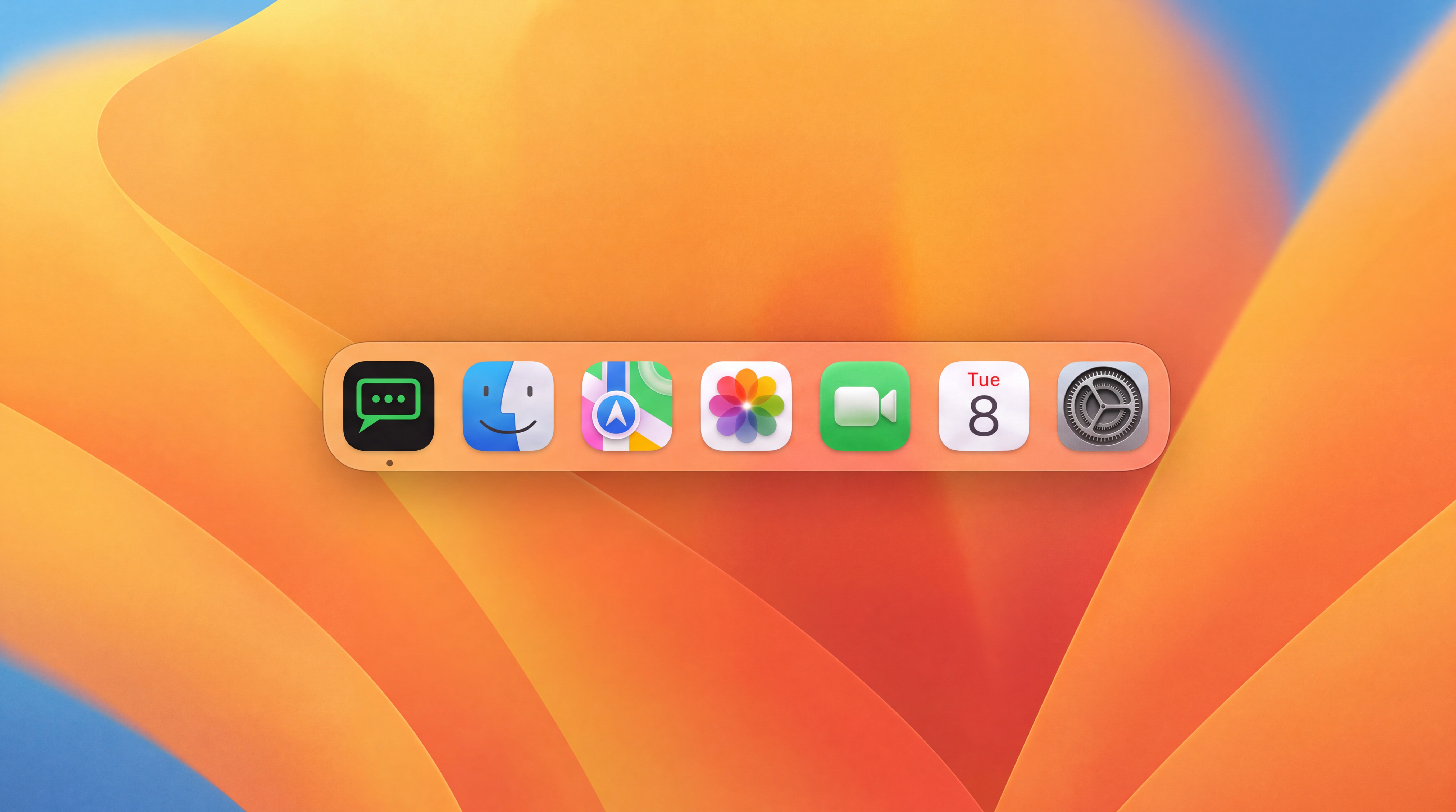 Dock icon visible